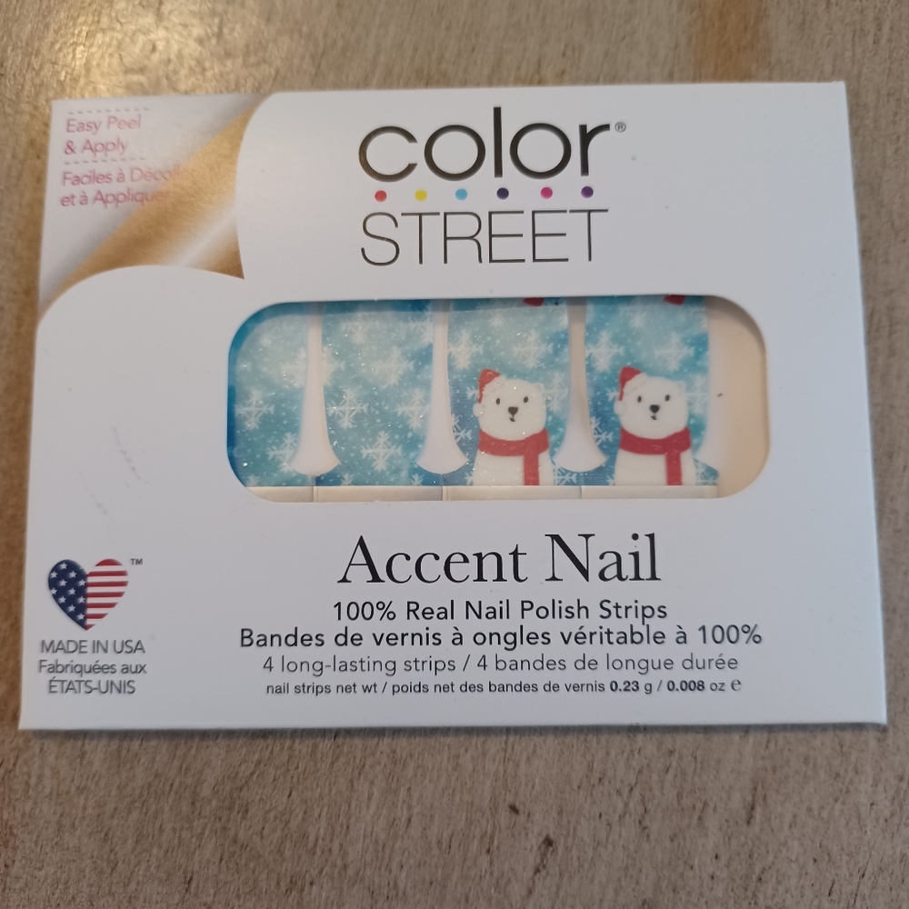Color Street Nail Polish Strips Accent Set - Santa Claws